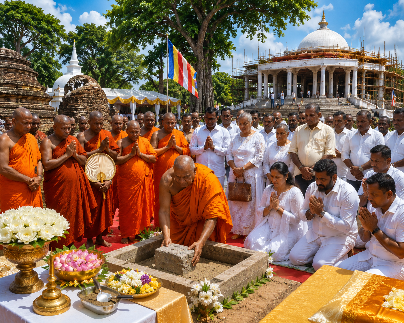 වෙහෙරගොඩයාය පුදබිමේ ඉදි කෙරෙන කටුගස්තොට උපරතන නා හිමි  ජාත්‍යන්තර බෞද්ධ මධ්‍යස්ථානයට මුල්ගල තැබේ 