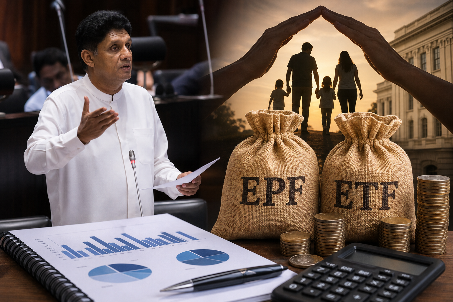දේශීය ණය ප්‍රතිව්‍යුහගතකරණයේදී EPF/ETF මත සිදු කළ බලපෑම නිවැරදි කරන්න