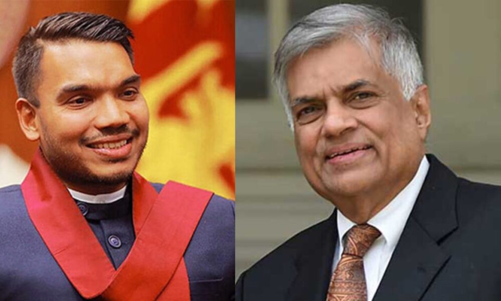 නාමල් අත්අඩංගුවට ගැනීම ගැන රනිල්ගේ විරෝධය
